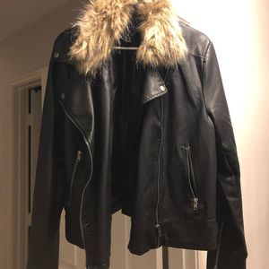 Forever 21 black “leather” jacket blazer